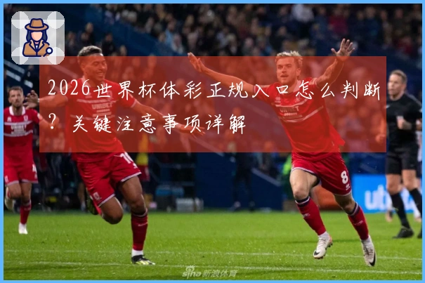 2026世界杯体彩正规入口怎么判断？关键注意事项详解