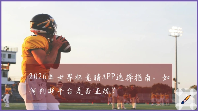2026年世界杯竞猜APP选择指南，如何判断平台是否正规？